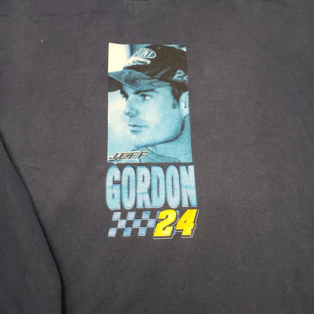 Nascar Jeff Gordon Shirt Mens XL Blue Chase Authentic #24 Long Sleeve